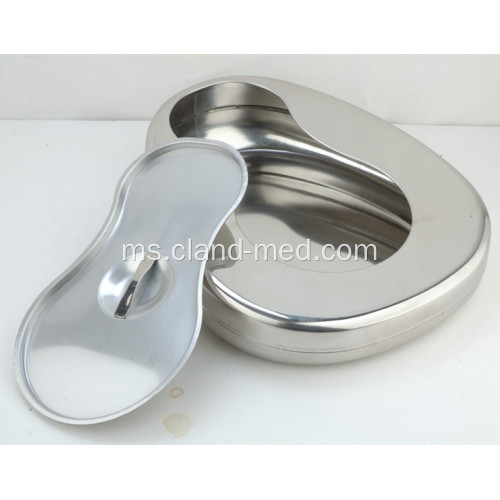 Hospital Stainless Steel Jenis Bedpan Barat